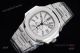 New Swiss Replica Patek Philippe Nautilus Silver Case White Dial Chronograph Watch (5)_th.jpg